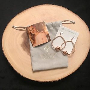 Kendra Scott Presleigh Love Knot Open Frame Rose gold